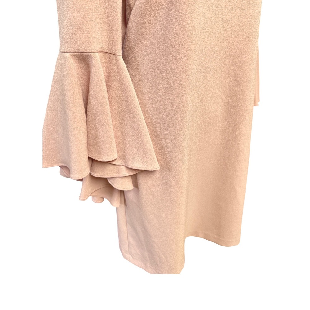 Pink Bell Sleeve Cocktail Dress Womens Size 6 Eliza J Shift Mini Wedding Guest - Picture 4 of 7